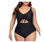 Plus Size Women's Slimming One-Piece Swimsuit