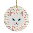 Napoleon Cat Christmas Ceramic Ornament