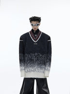 Lazy Loose Fitting Plush Knit Sweater