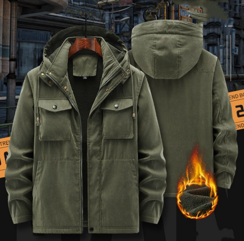 Thermal Hooded Cotton Coat