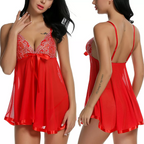 Women's Sexy Lingerie Babydoll Sleepwear Underwear Lace Dress G-String Nightwear