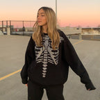 Hot Drill Hooded Long Sleeve Sweatshirt for Women | Streetwear