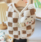 Fleece-Lined Warm Dog Outfit with Leash