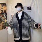 Japanese Harajuku BF Cardigan Sweater in Lazy Style