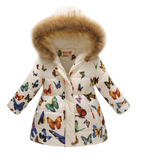 Printed Hooded Padded Coat for Kids