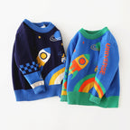 Boys Double Layer Sweater Coat
