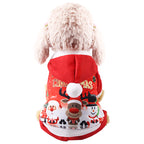 Santa Claus Snowman Reindeer Hoodie for Pets