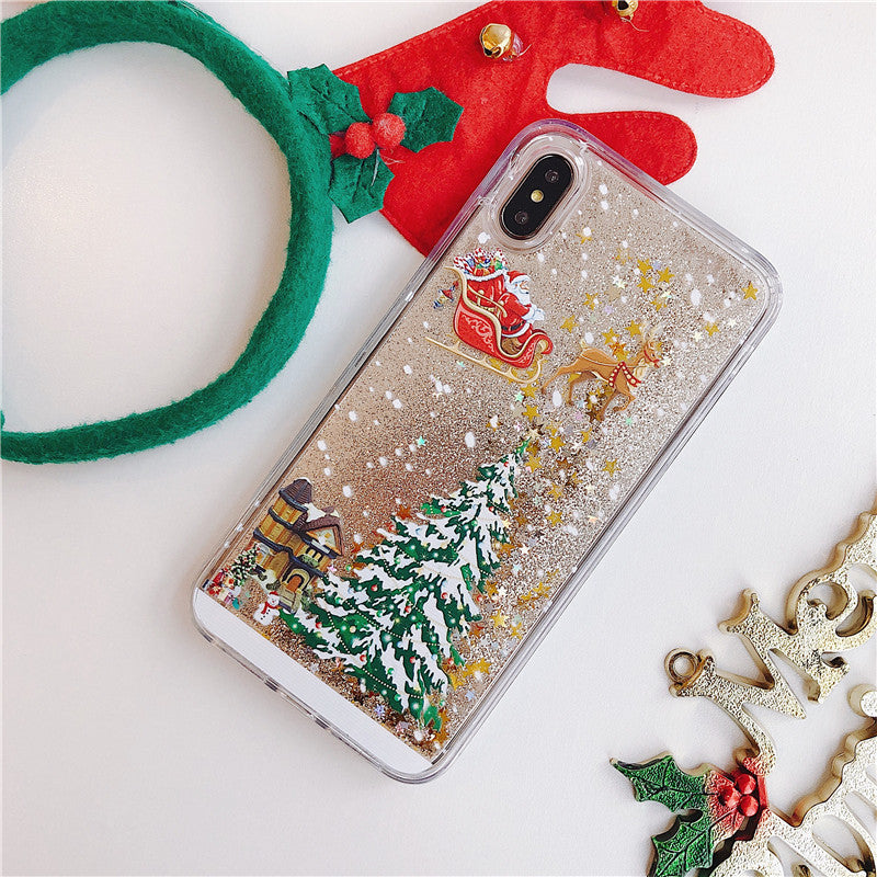 Santa Claus Christmas Tree Phone Case for iPhone & Samsung | Protective Cover