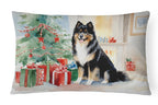 Finnish Lapphund Cozy Christmas Throw Pillow