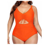 Plus Size Women's Slimming One-Piece Swimsuit