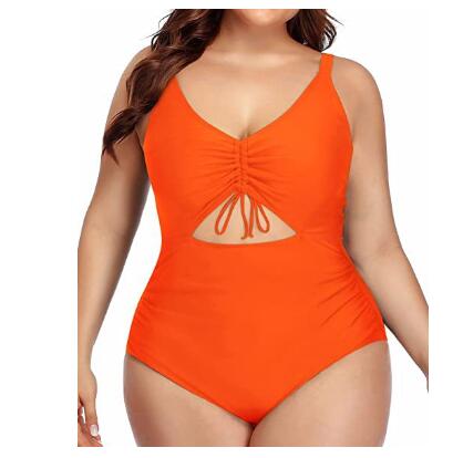 Plus Size Women's Slimming One-Piece Swimsuit