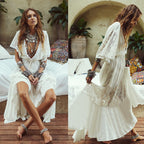New Cotton Lace Beach Cover-Up for Swimsuit (Loose Fit)