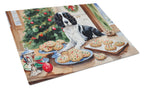 English Springer Spaniel Christmas Cookies Glass Cutting Board