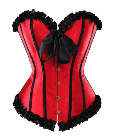 Lace Corset with Bow Tie Detail (One Piece)