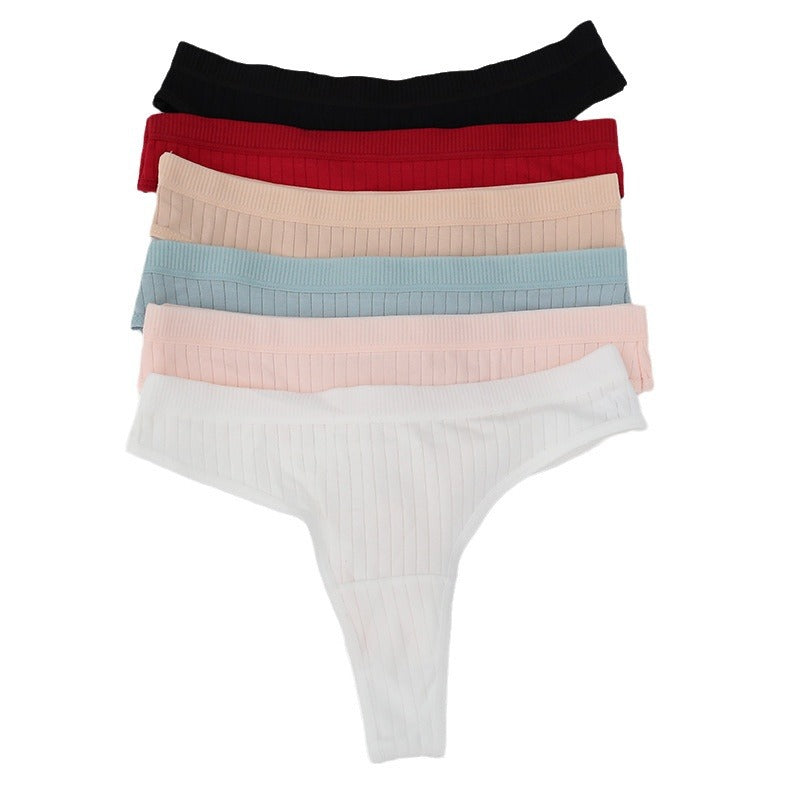40 Cotton Women's Thongs - Seamless & Sporty Design