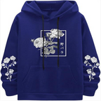 Rose Print Casual Sweatshirt | Streetwear