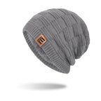 Korean Style Trendy Knitted Wool Hat for Men | Embroidered Cap
