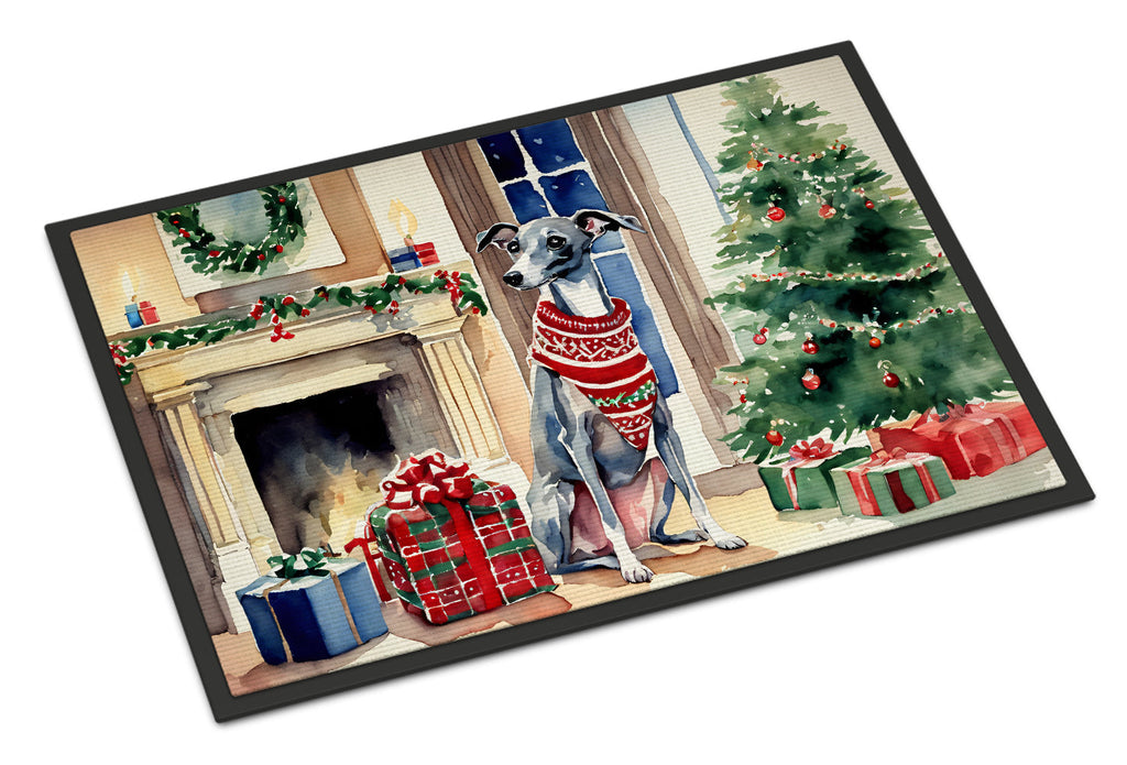 Italian Greyhound Cozy Christmas Doormat