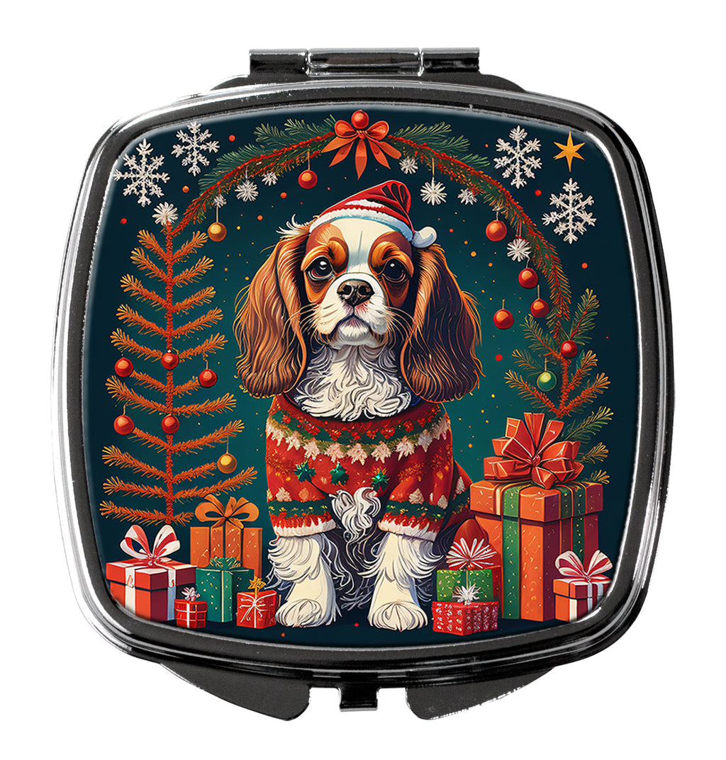 Cavalier King Charles Spaniel Christmas Compact Mirror