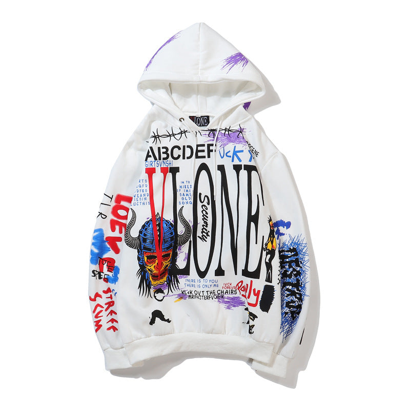Graffiti Oversized Hoodie for Men - Hip Hop Streetwear | Streetwear
