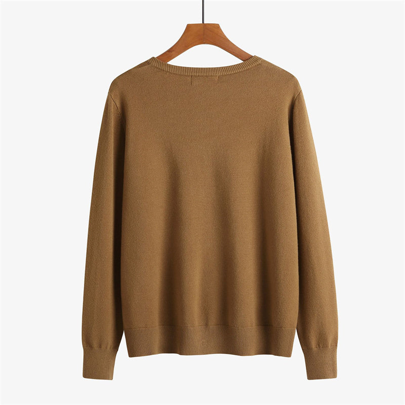 Oversized Women's Knitted V-neck Cardigan Jacket