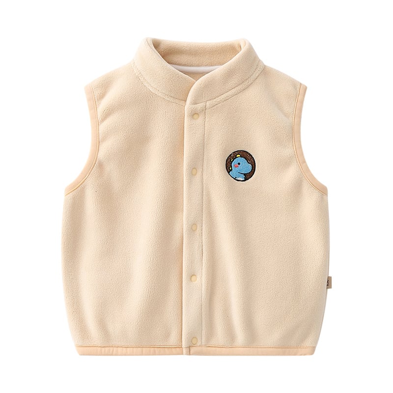 Double-Sided Saddle Fleece Vest for Inside and Outside