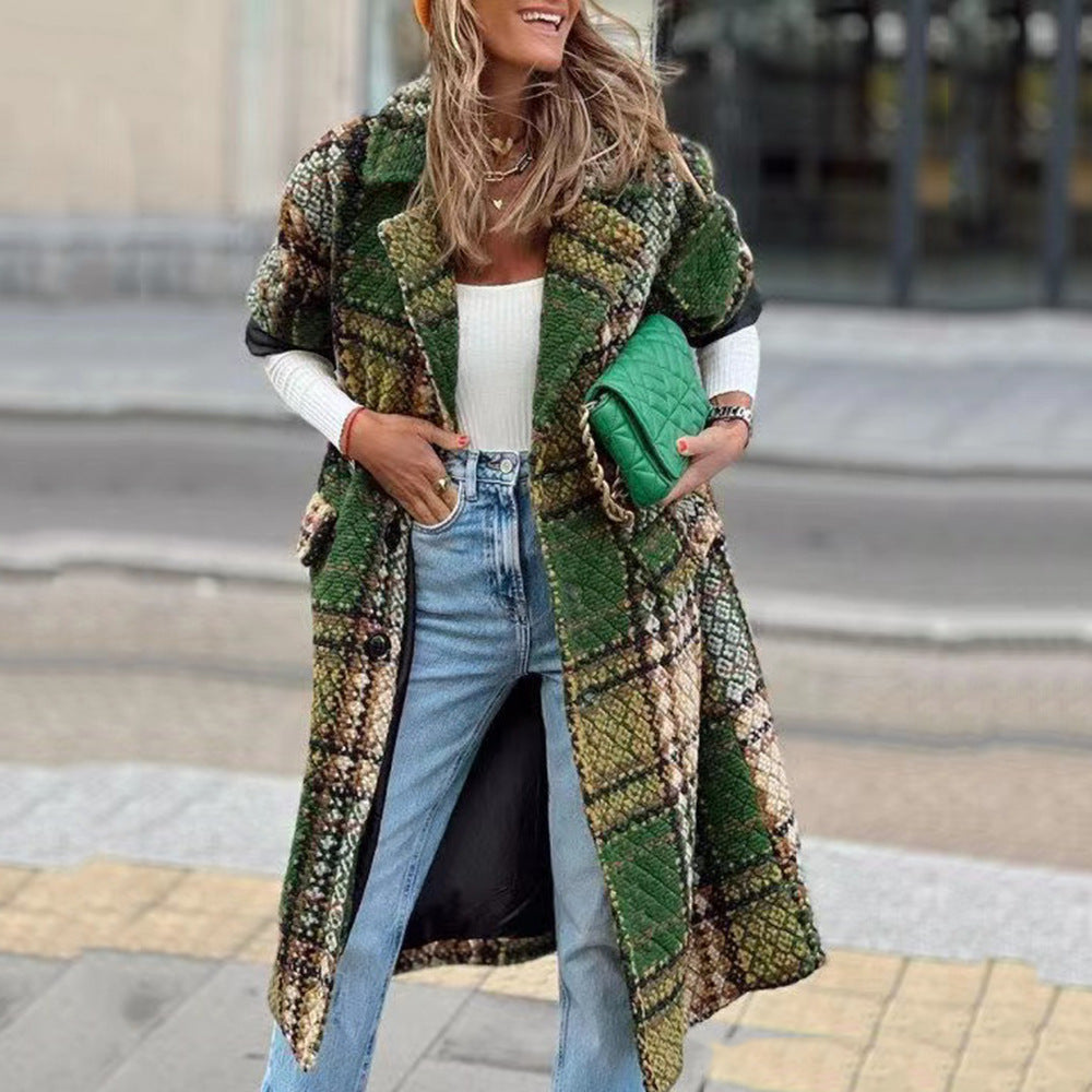 Stylish Long Sleeve Lapel Coat for Women