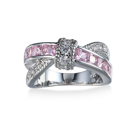 Crossover Crystal Ring
