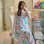 Cotton Silk Summer Nightgown for Women in Plus Size