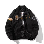 Men's Vintage Embroidered Military Bomber Jacket