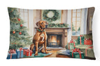Rhodesian Ridgeback Cozy Christmas Throw Pillow