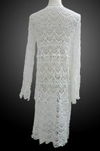Wholesale Long Crochet Beach Cover-Up Swimsuit Jacket