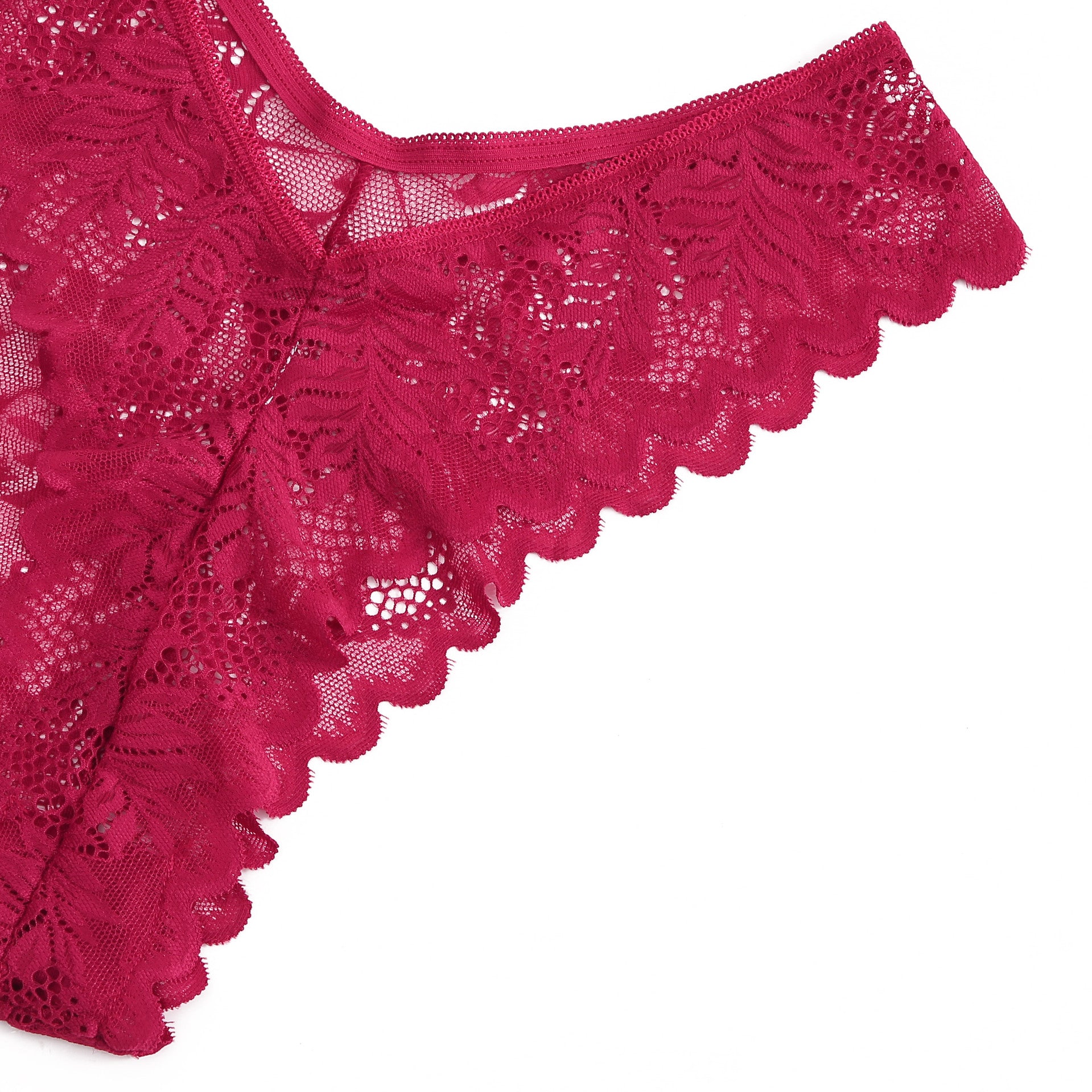 Lace Thong High Waist Women with Low Waist High Slit