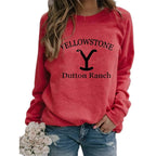 YELLOWSTONE DUTTON RANCH Long Sleeve Hoodie | Streetwear