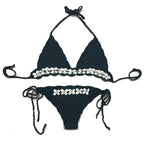 Popular Knitted Swimsuit with Shell Design