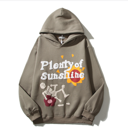 Retro High Street Hip Hop Cartoon Foam Print Hoodie | Streetwear