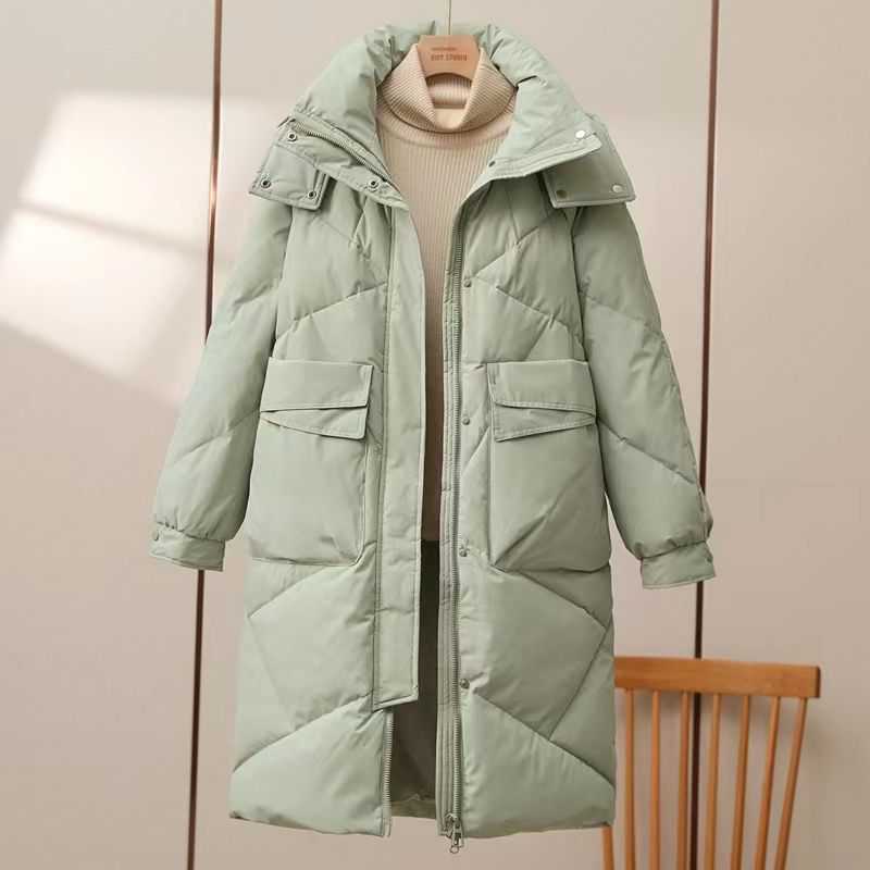 Plus Size Women's Thickened Mid-Length Cotton Coat