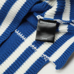 Blue RAF SIMONS Oversized V-neck Wool Sweater for All