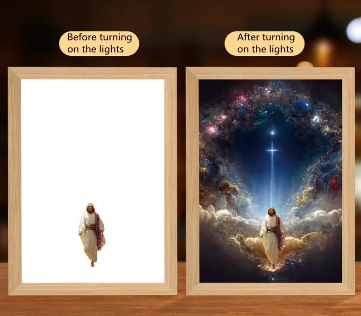 [Duplicate] Illuminated Jesus LED Art Decor | Christian Home Decor