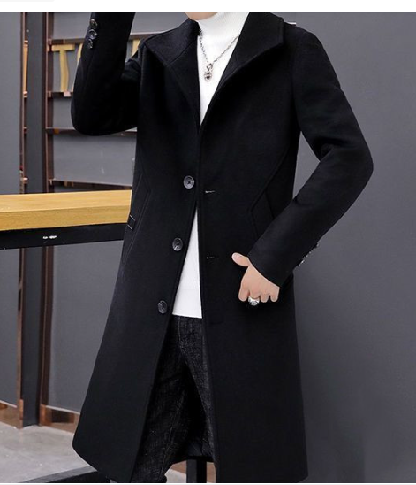 Men's Mid-Length Trench Coat
