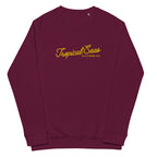 Embroidered Tropical Seas Organic Raglan Sweatshirt | Streetwear