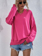 Women's Casual Candy Color Long Sleeve Hoodie | Streetwear