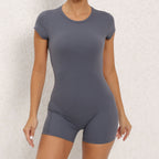 Women's Backless Yoga Bodysuit with Chest Pads