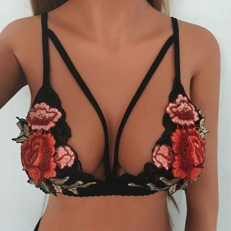 "Lace Embroidered Lingerie - Popular in Europe and America"