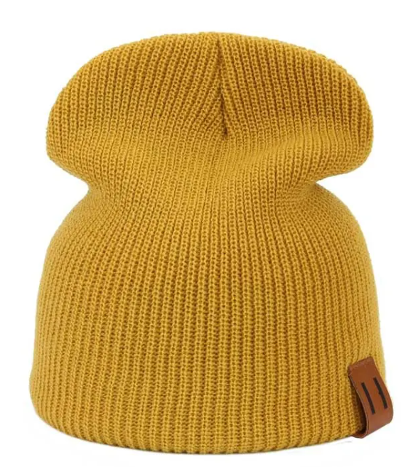 Parent-child wool hat warm hat knitted hat | Embroidered Cap