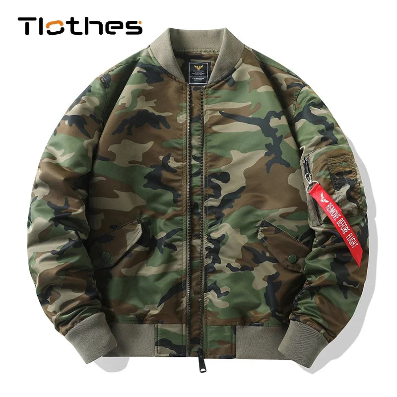 2023 Men's Casual Camouflage Flight Jacket (Stylish)