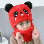 Boys' Autumn Winter Hat Scarf | Embroidered Cap