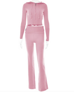 ChicComfort High-Waist Hoodie & Pants Set | Streetwear