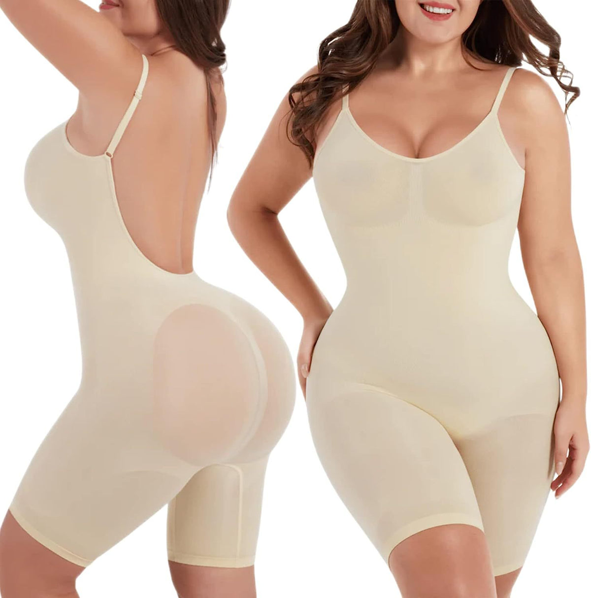 Plus Size Seamless Shaping Bodysuit for Women