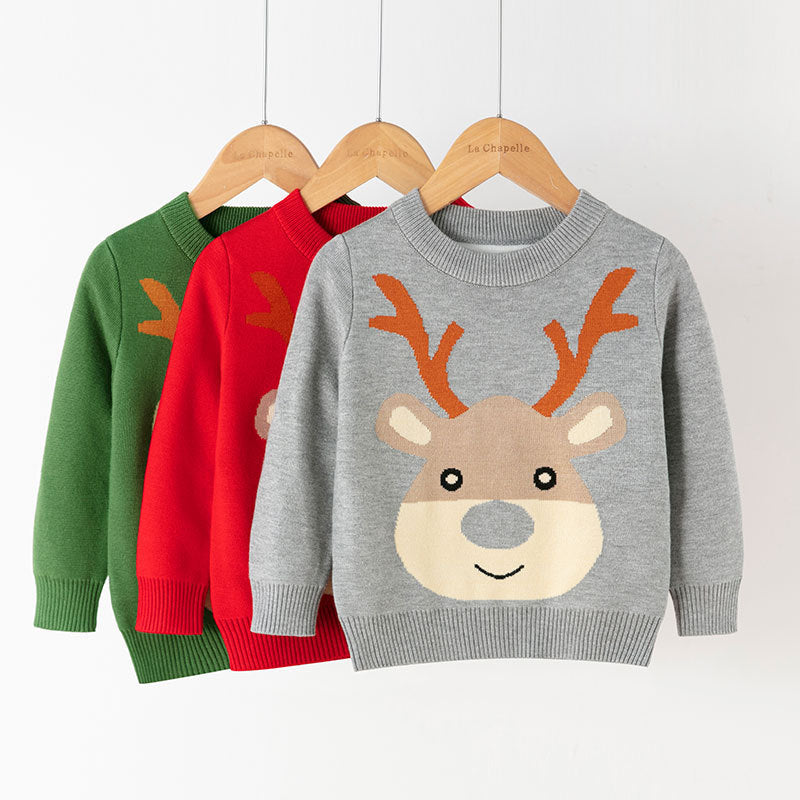 Children's Cotton Double Layer Sweater for Autumn/Winter